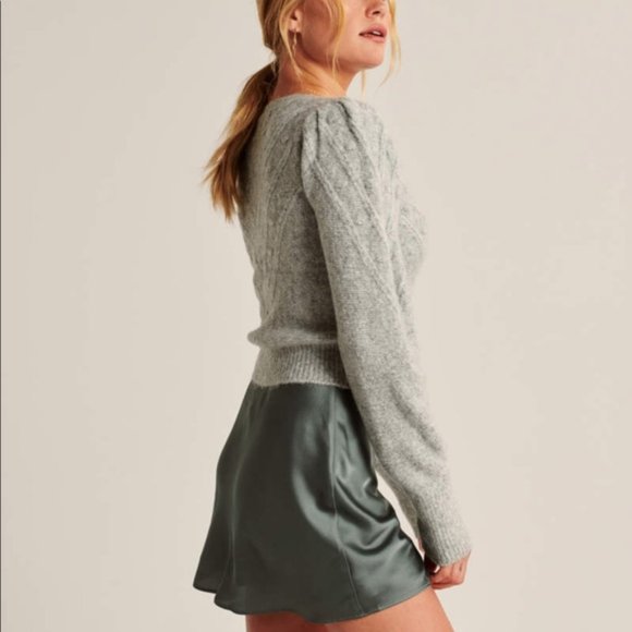 abercrombie Bubble cropped cardigan white - Picture 10 of 14